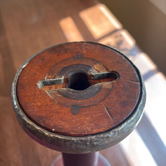 Vintage 9” Wooden Spool - Picture 4 of 5